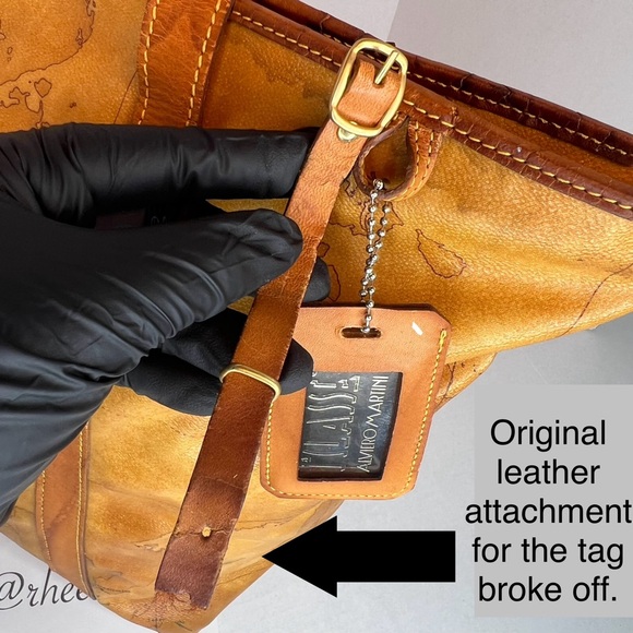 Auth Alviero Martini Geo Collection 1A Classe Travel Tote Vintage Large Bag - Picture 10 of 17